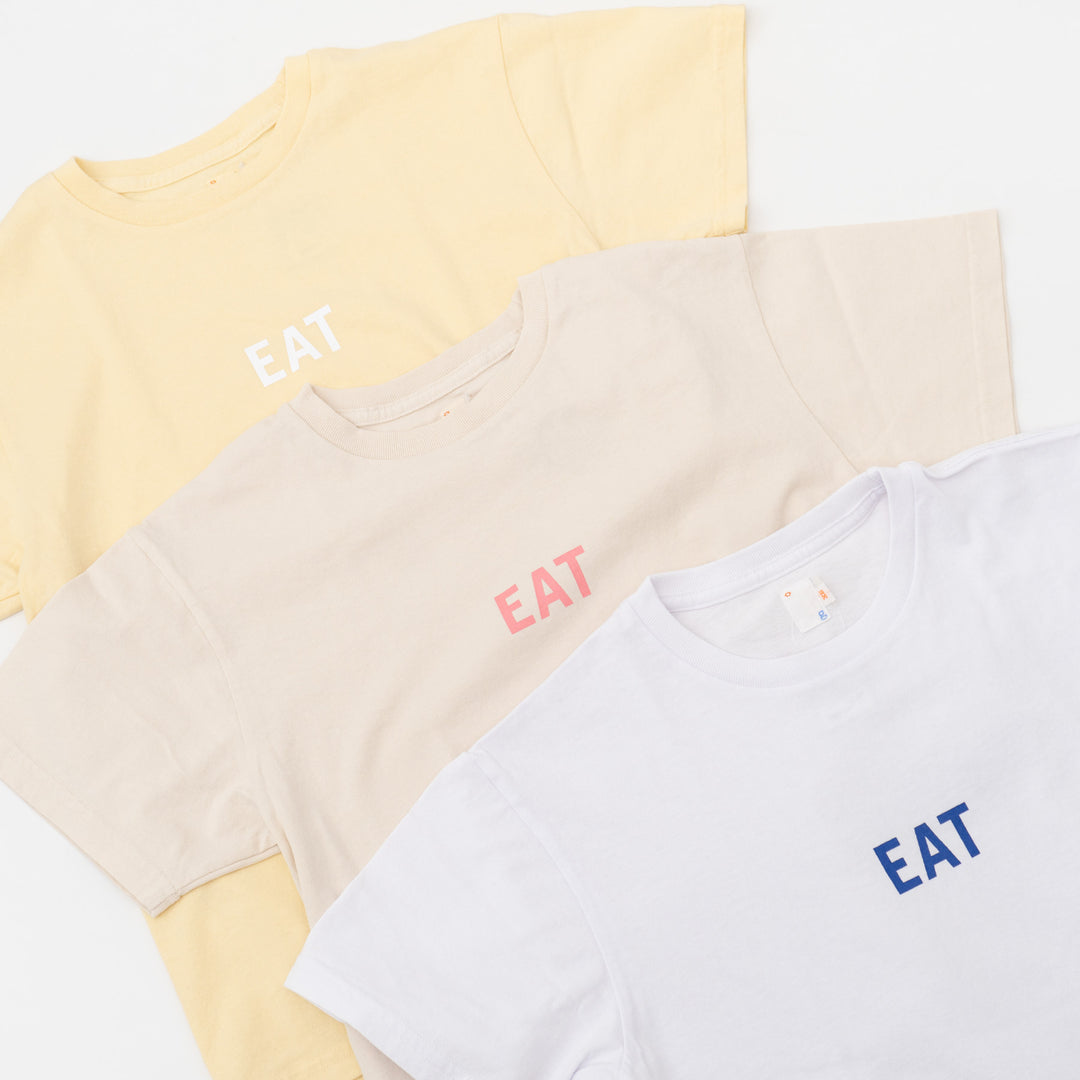 SUNSHINE CLOUD｜UNISEX　grown in the sun Tシャツ EAT-RICE col.lemon