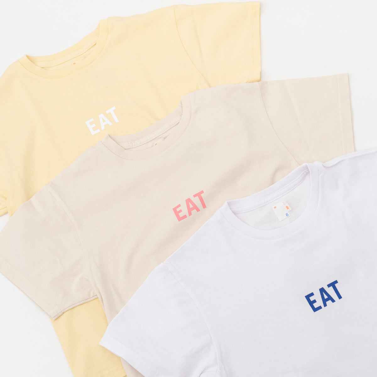 SUNSHINE CLOUD｜UNISEX　grown in the sun Tシャツ EAT-RICE col.off white