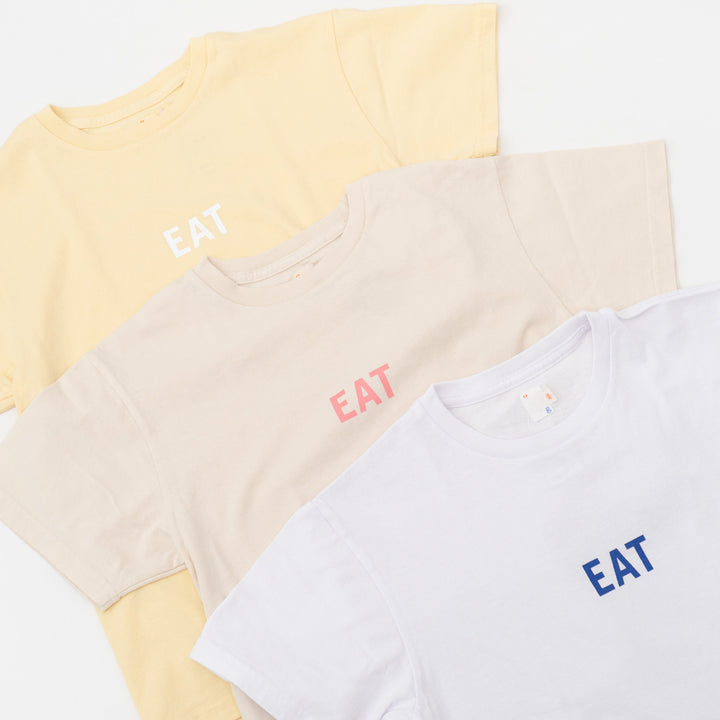 SUNSHINE CLOUD｜UNISEX　grown in the sun Tシャツ EAT-RICE col.lemon