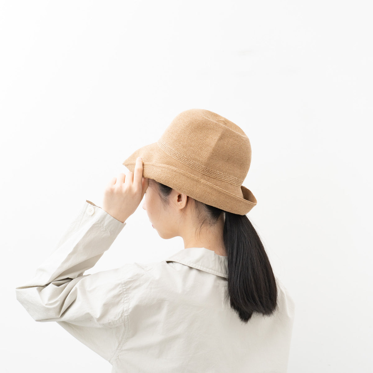 2026SS mature ha.｜WP paper braid hat switch wide MPB1-02W-D