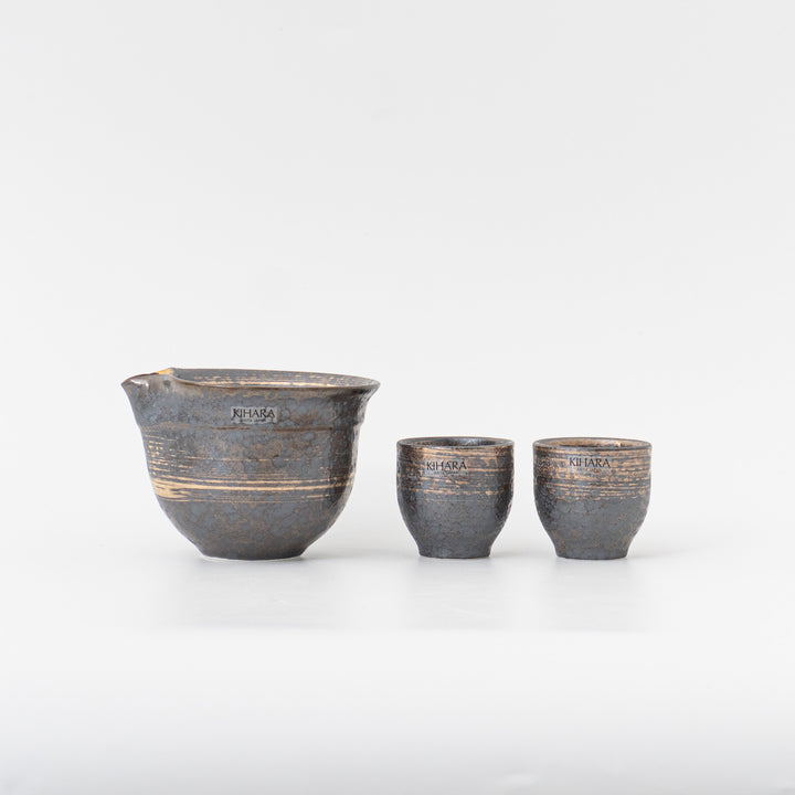 KIHARA/　晶金かすり　酒器セット