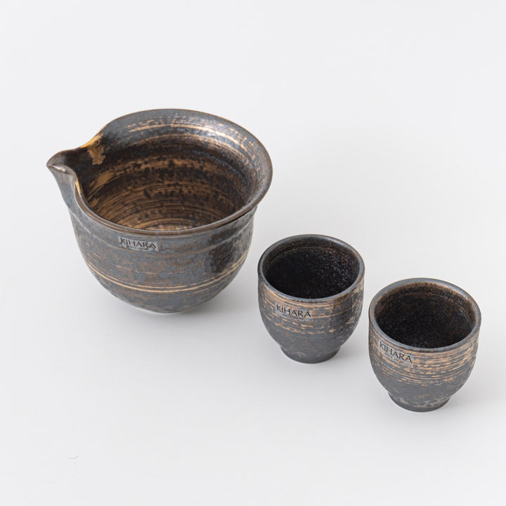 KIHARA/　晶金かすり　酒器セット