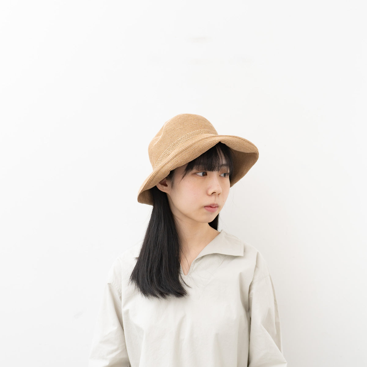 2026SS mature ha.｜WP paper braid hat switch wide MPB1-02W-D