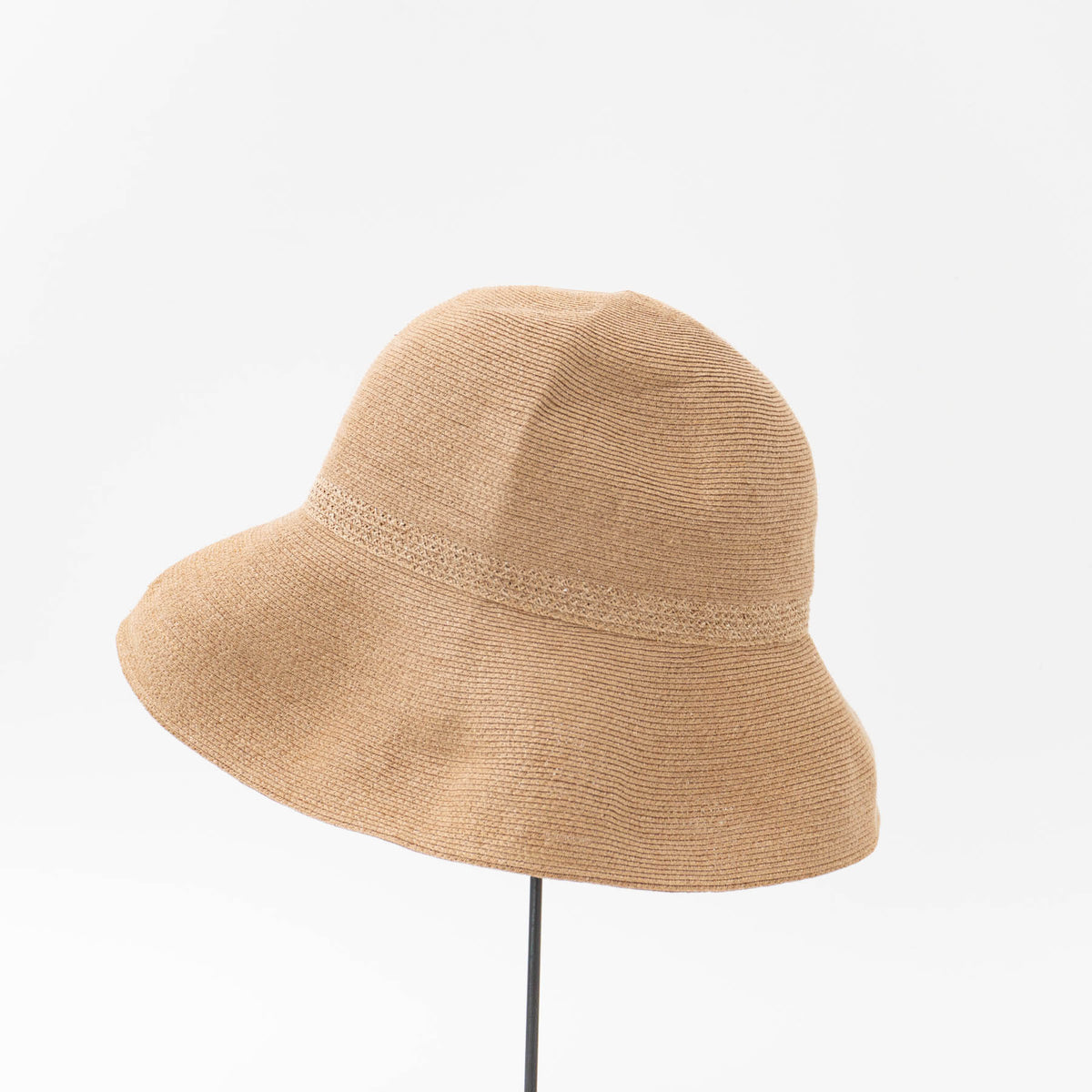 2026SS mature ha.｜WP paper braid hat switch wide MPB1-02W-D（mix brown）