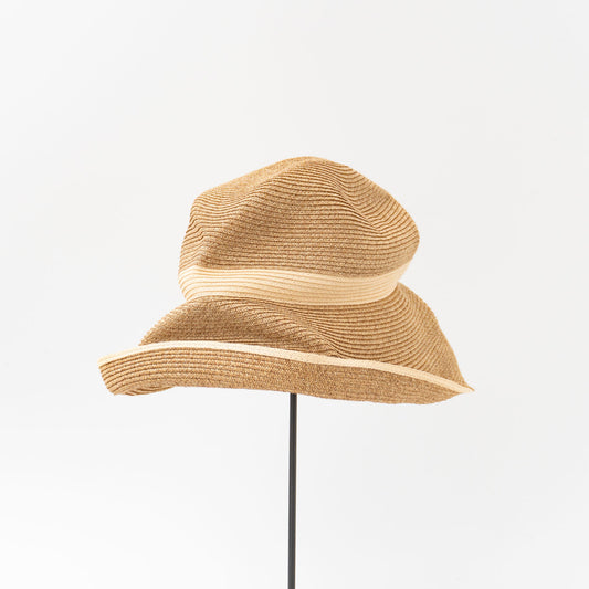 2026SS mature ha.｜BOXED HAT 11cm brim switch color line wide MBOX-N101SWW-H