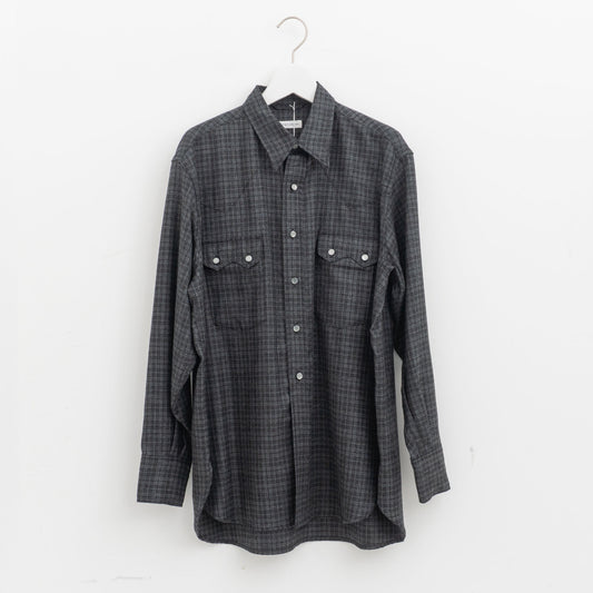 KAPTAIN SUNSHINE｜Wool Plaid Cowboy Shirt KS26FSH09