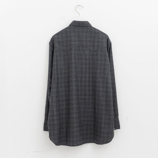 KAPTAIN SUNSHINE｜Wool Plaid Cowboy Shirt KS26FSH09