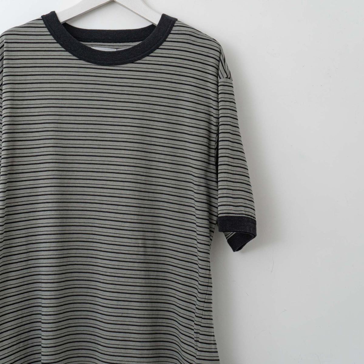 MHL.｜MEN　 COTTON LINEN STRIPE JERSEY 5965166511（022.mid grey）