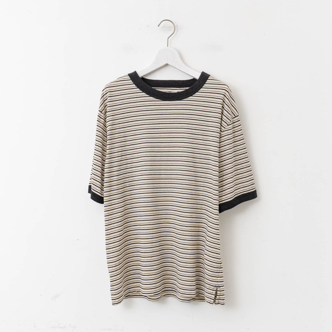 MHL. /MEN　 COTTON LINEN STRIPE JERSEY 5965166511