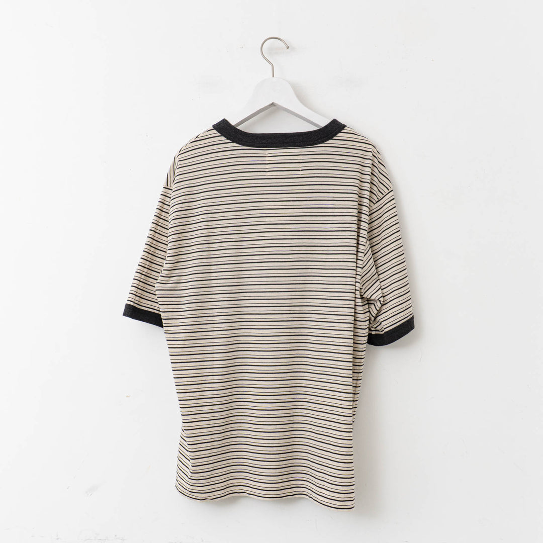 MHL. /MEN　 COTTON LINEN STRIPE JERSEY 5965166511