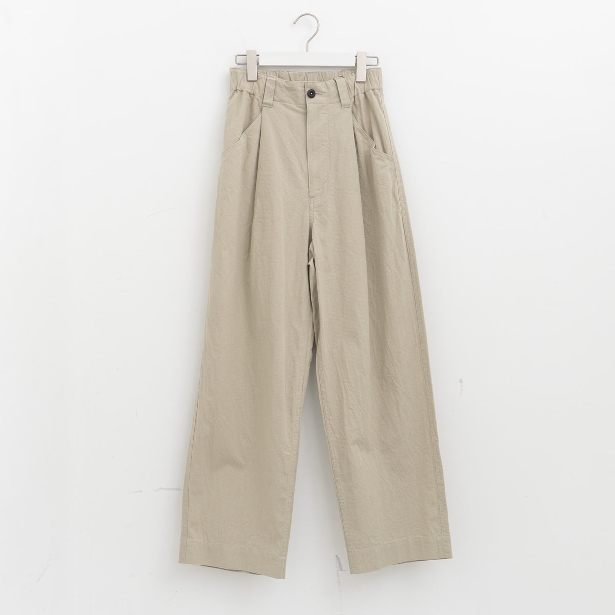 MHL.｜WOMEN　COTTON LINEN TINY RIPSTOP TROUSERS 595-6240200 -suomi