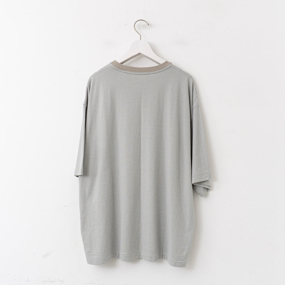 KAPTAIN SUNSHINE/　Hard Twisted Stripe Jersey S/S Tee