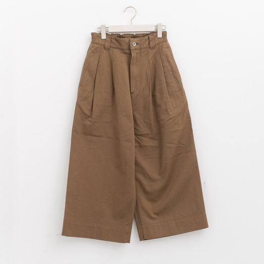 MHL.｜WOMEN　RECYCLE COTTON DRILL TROUSERS 595-6243200 -suomi（051.TAN）