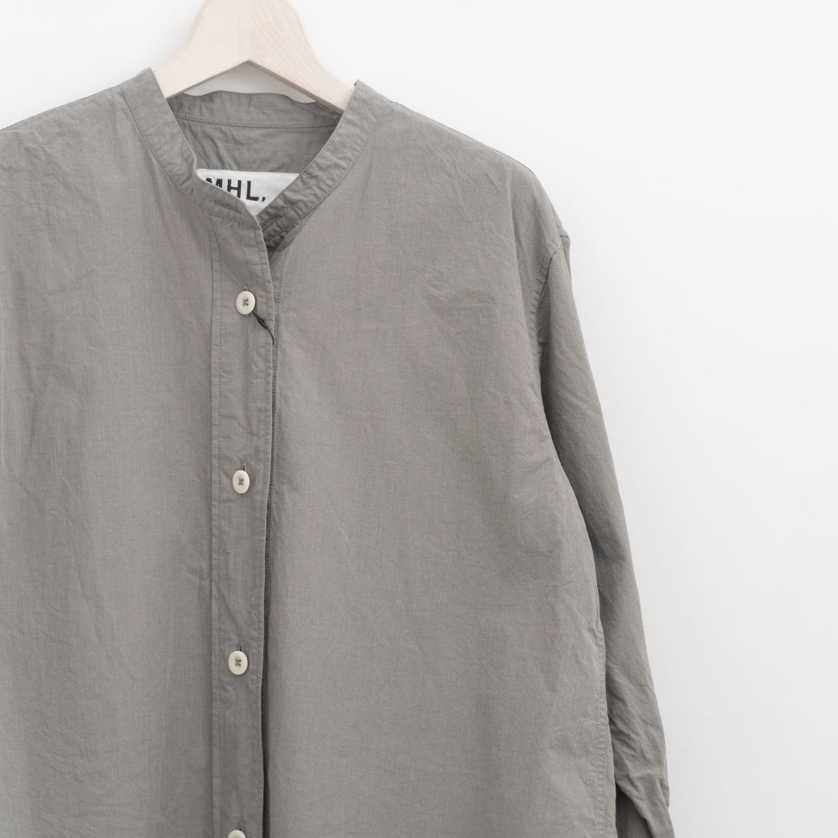 MHL.｜WOMEN　END ON END WEAVE COTTON SHIRT 595-6253200-suomi