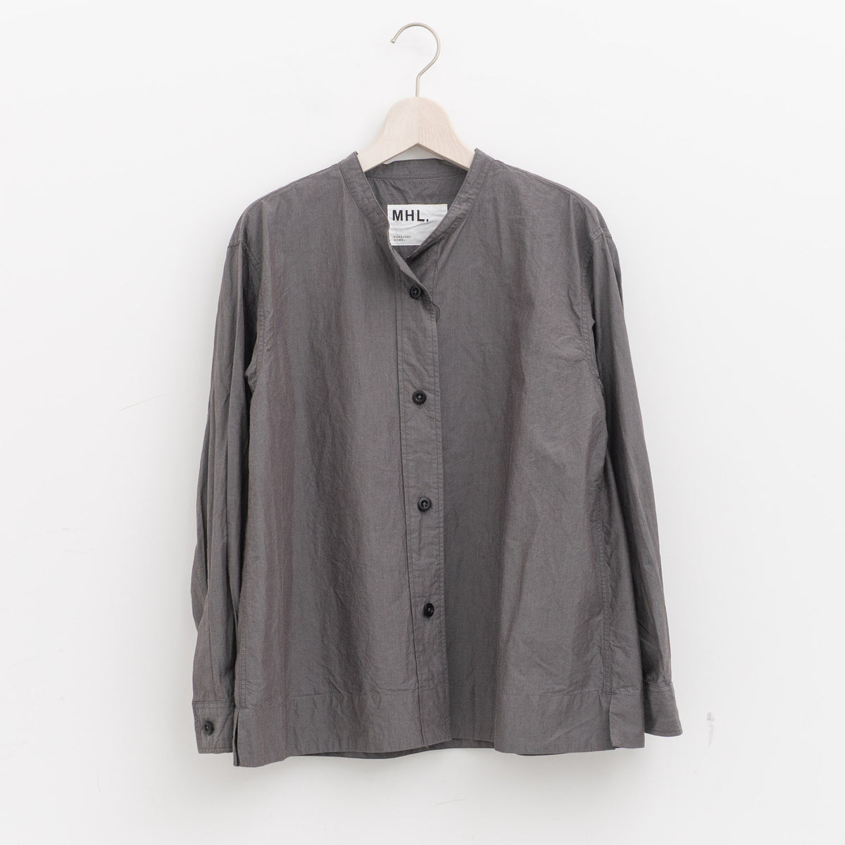 MHL.｜WOMEN　END ON END WEAVE COTTON SHIRT 595-6253200-suomi（053.MOCHA）