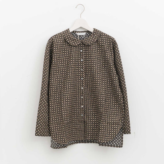 homspun｜WOMEN　小花プリントフラットカラーブラウス 262-5758-suomi
