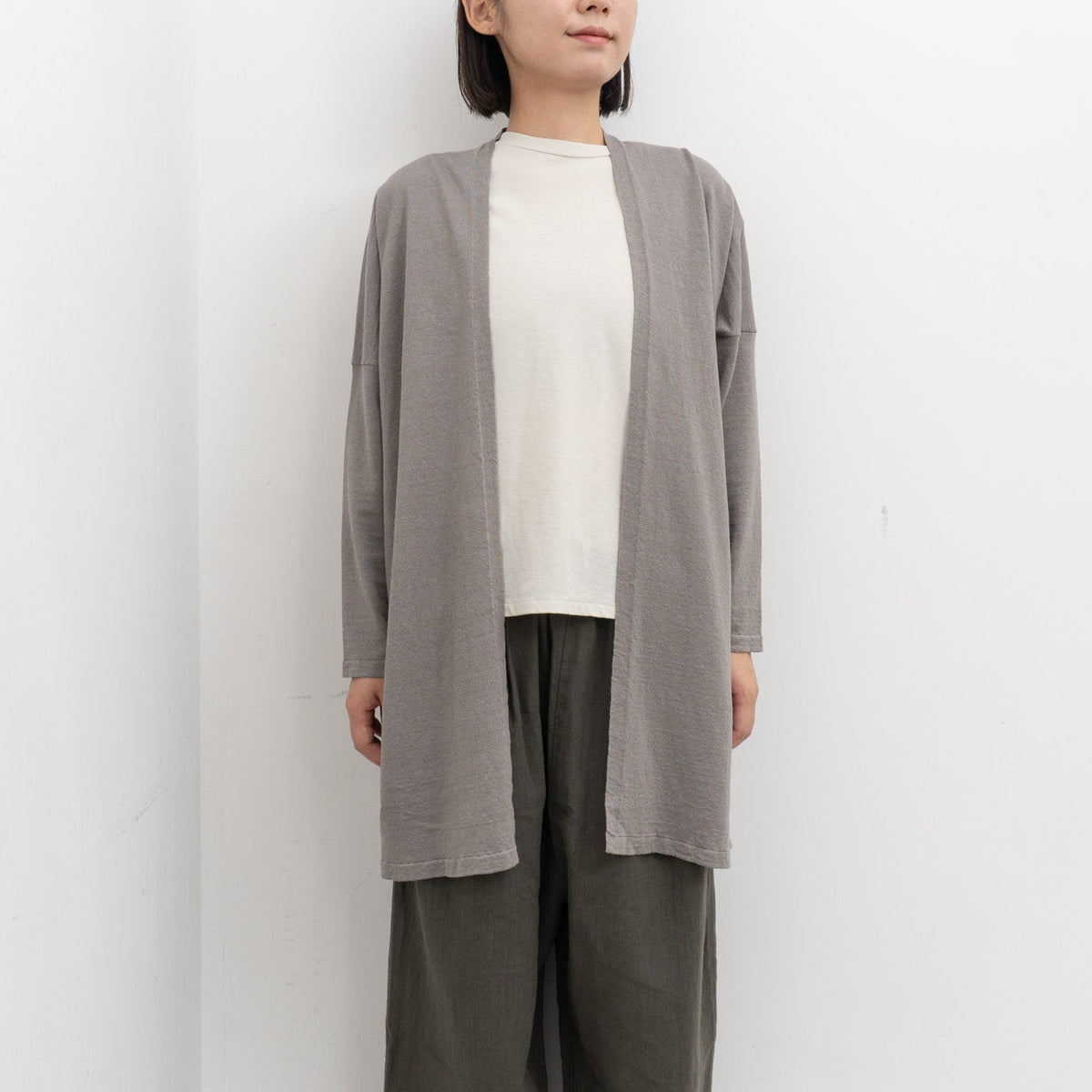 evam eva｜hemp cotton robe E261K115