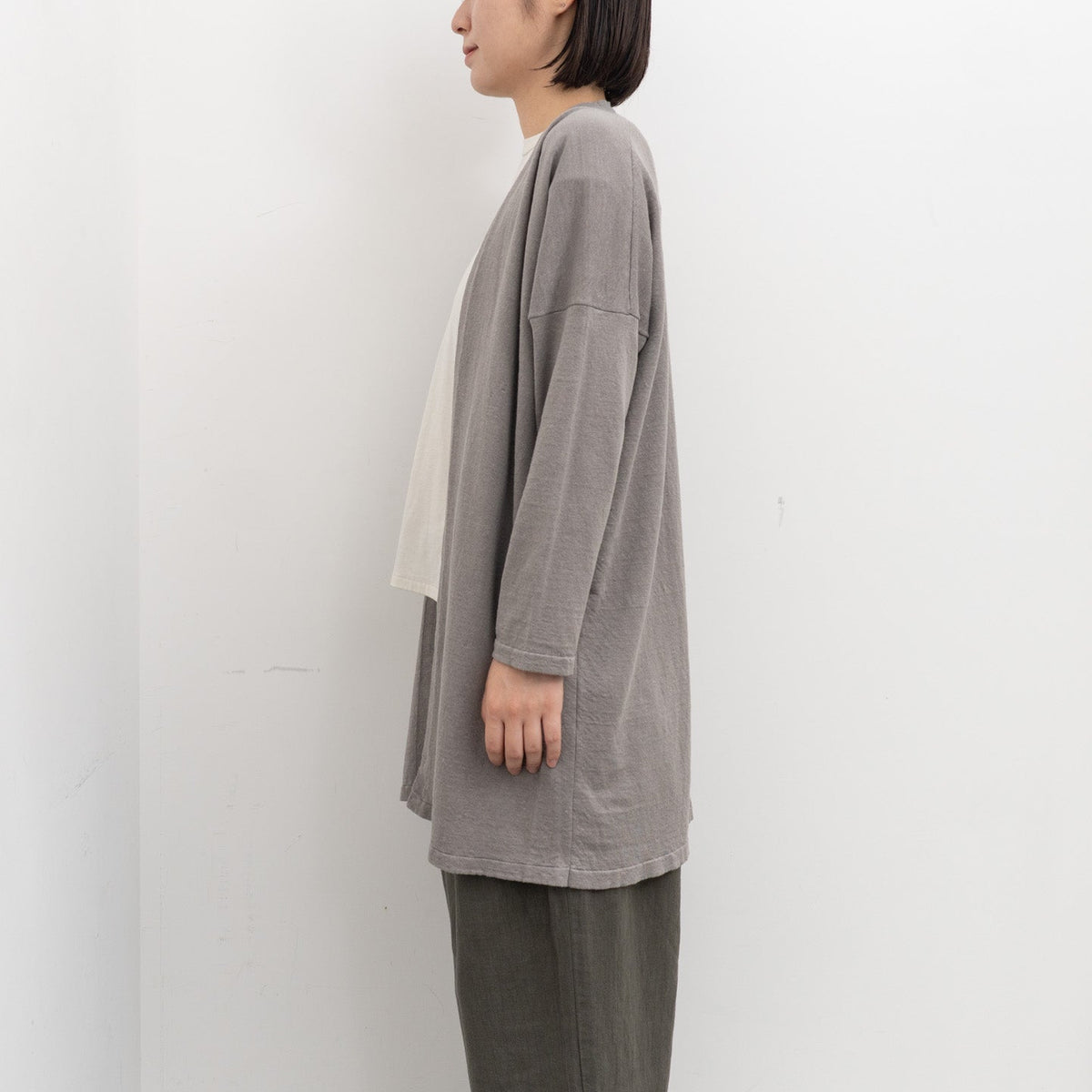 evam eva｜hemp cotton robe E261K115
