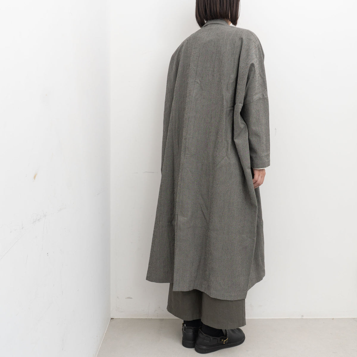 evam eva｜wool long jacket E263T082