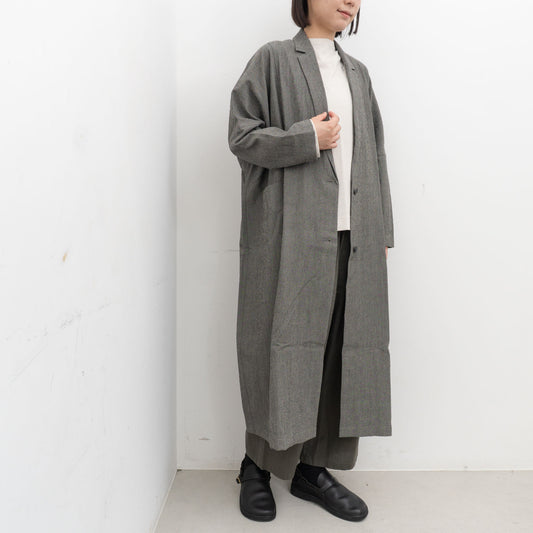 evam eva｜wool long jacket E263T082