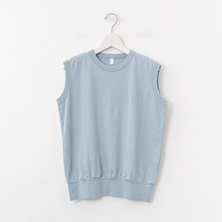 homspun/WOMEN　40/2天竺ノースリーブプルオーバー 251-6346
