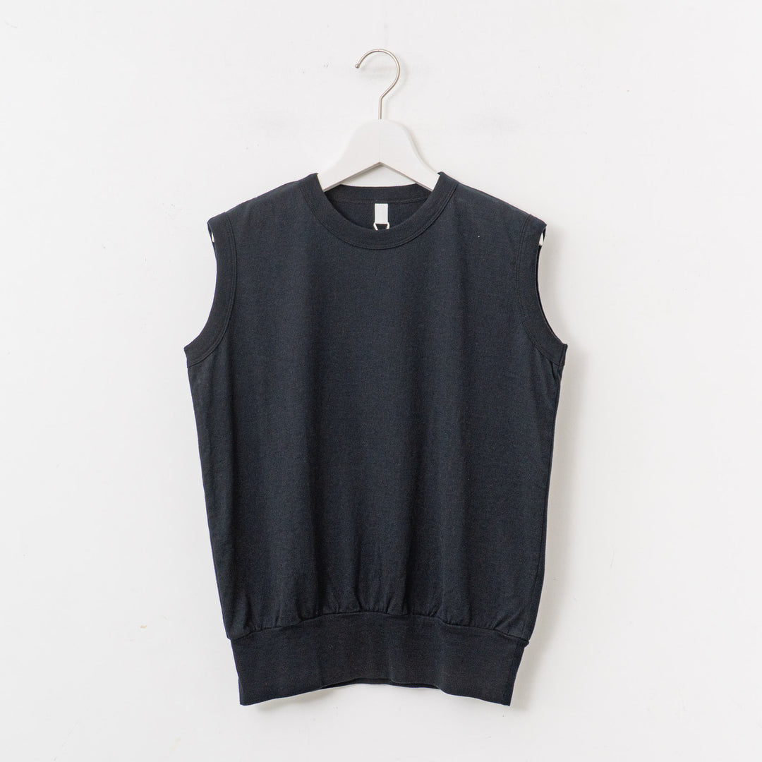 homspun/WOMEN　40/2天竺ノースリーブプルオーバー 251-6346