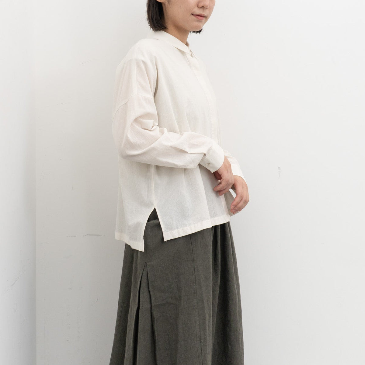 evam eva｜cotton shirt E261T118