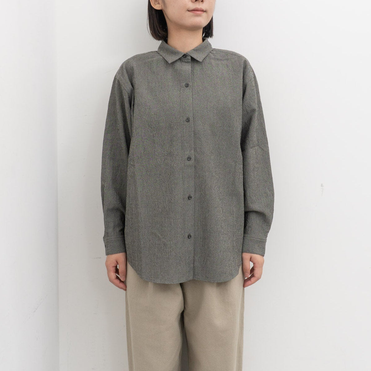 evam eva｜wool shirt E263T081