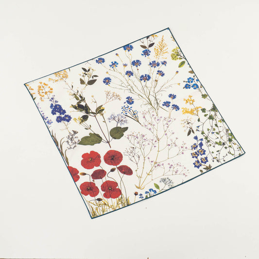 ASEEDONCLÖUD｜Handkerchief -Pressed Flower 001061-Y