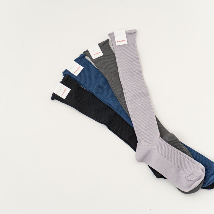 homspun /WOMEN　シルケットコットンハイソックス 251-8286