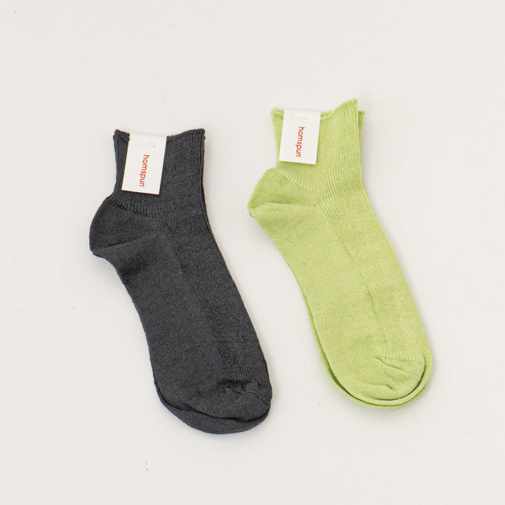 homspun /WOMEN　リネンショートソックス 241-8221
