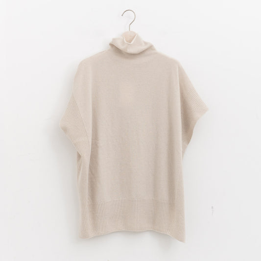 evam eva｜wool poncho E263K067（05.ivory）
