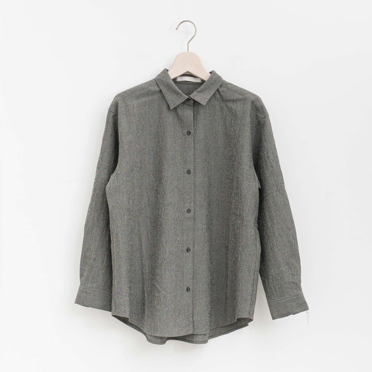 evam eva｜wool shirt E263T081（80.gray）