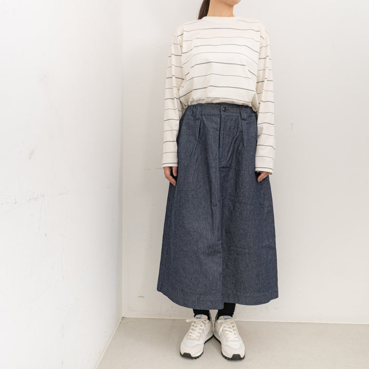 TAYUTAU/　コットンデニムスカート Y319056