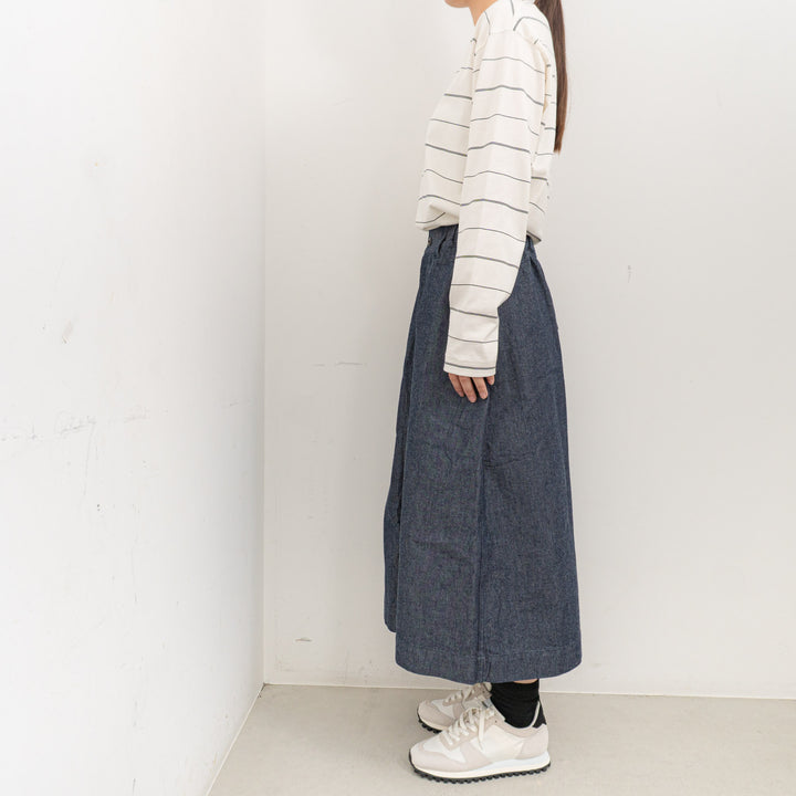 TAYUTAU/　コットンデニムスカート Y319056