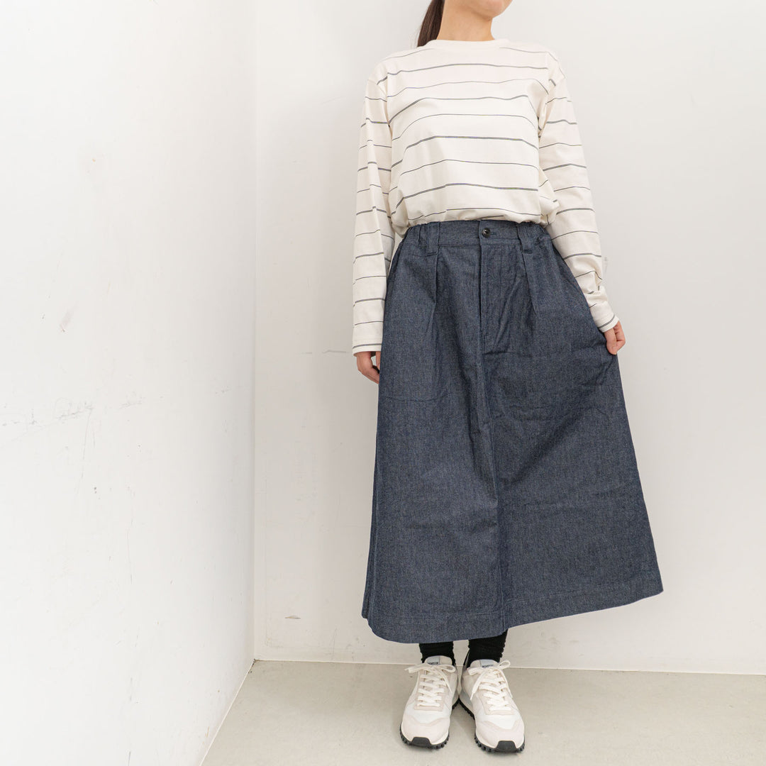 TAYUTAU/　コットンデニムスカート Y319056