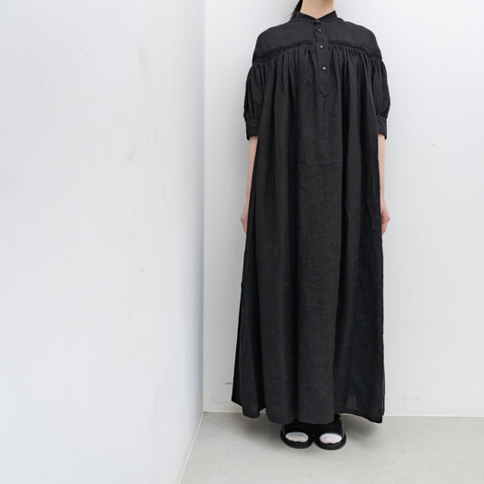 SCYE｜WOMEN　オーガニックリネンタックパフスリーブドレス 1224-01007