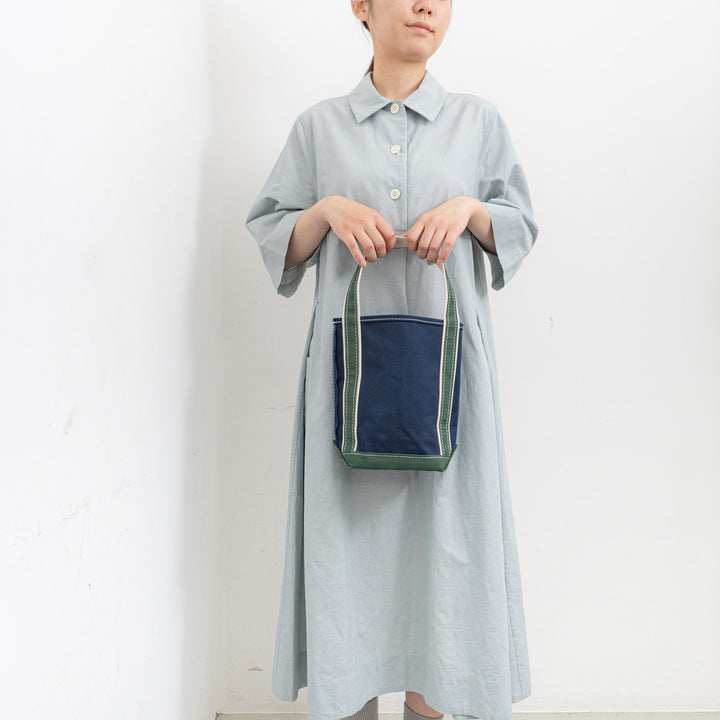 TEMBEA/　BAGUETTE TOTE 3TONE col.NAVY/NAT/GREEN