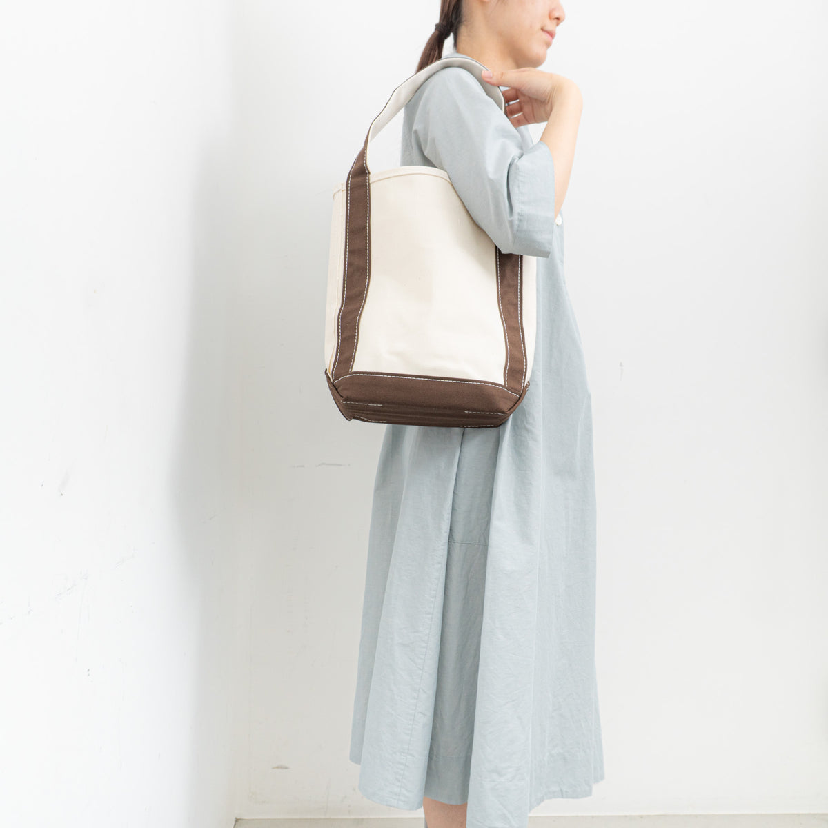 TEMBEA｜BAGUETTE TOTE col.Natural/DK Choco