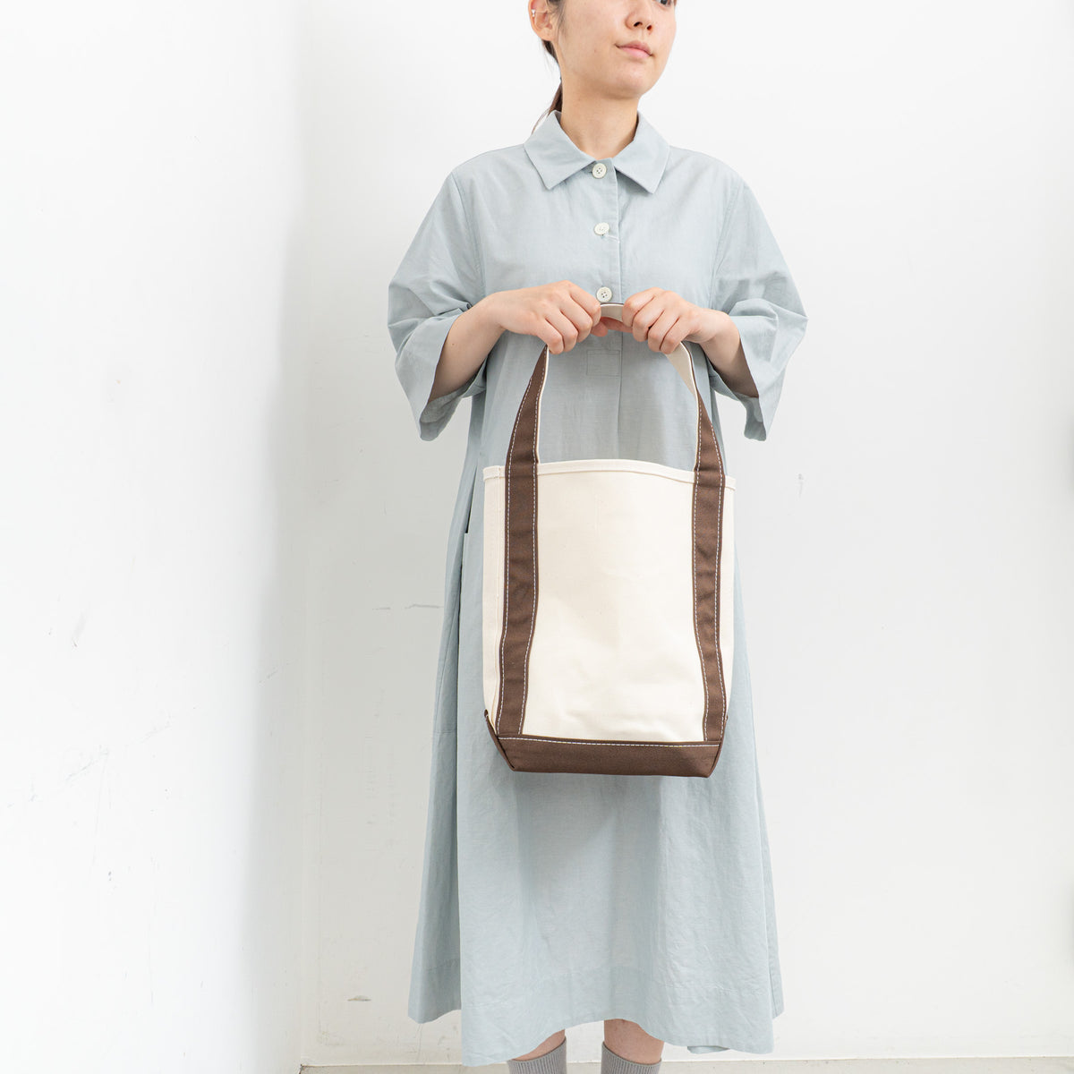 TEMBEA｜BAGUETTE TOTE col.Natural/DK Choco