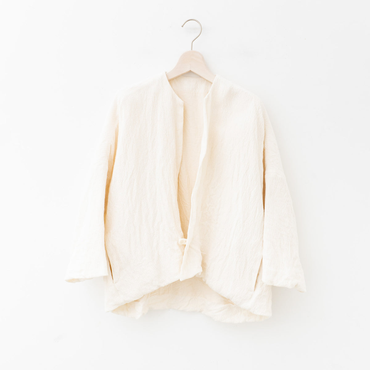 ゴーシュ｜刺し子ジャガード ドテラジャケット G241-J008（light beige）