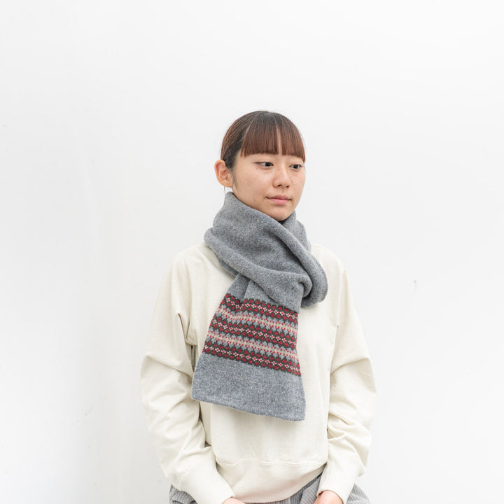 ROBERT MACKIE/　S574 Fairisle マフラー　