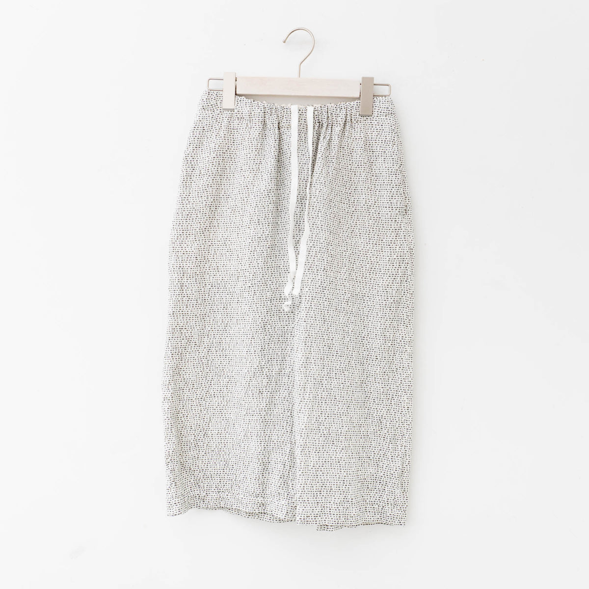 ゴーシュ｜ゴーシュ 刺し子ジャガード ハーフパンツ G241-P009（light beige×black）