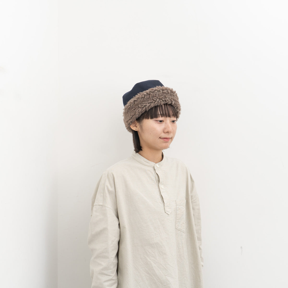 NEW 2026AW mature ha.｜reversible beanie - boa MAW26-07-Y