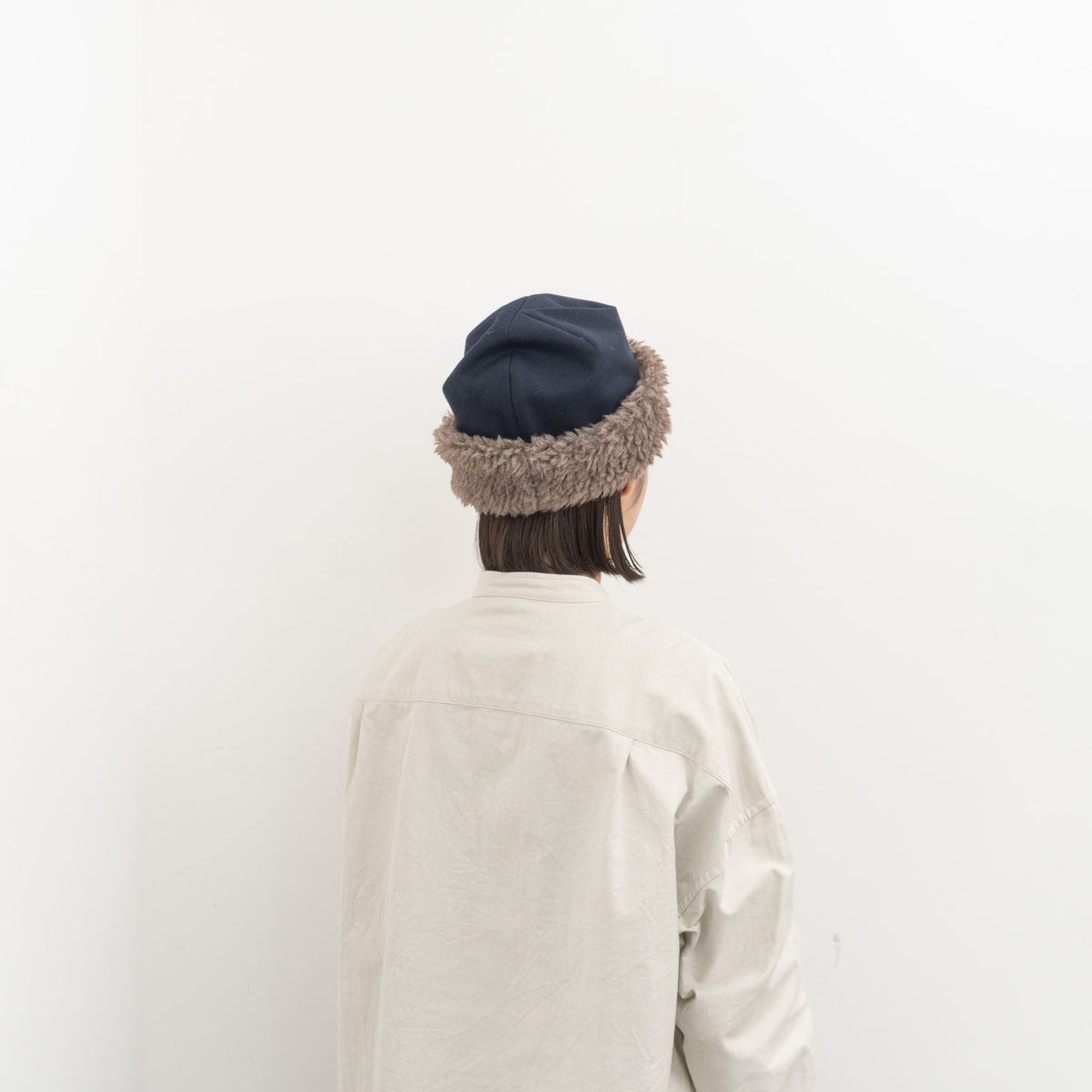 NEW 2026AW mature ha.｜reversible beanie - boa MAW26-07-Y
