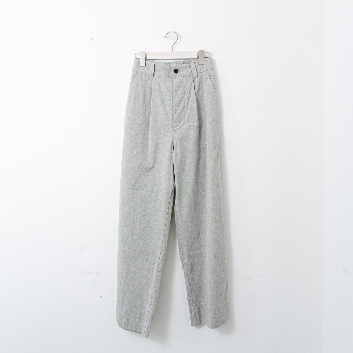MHL.｜WOMEN　OVERDYE MELANGE COTTON LINEN col.grey 5955140504-suomi