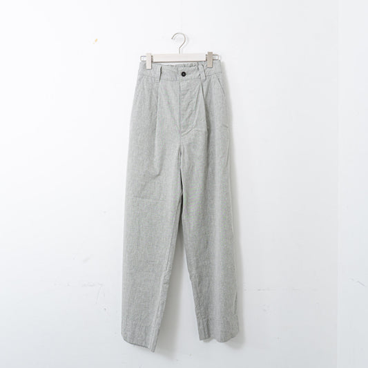 MHL.｜WOMEN　OVERDYE MELANGE COTTON LINEN col.grey 5955140504-suomi