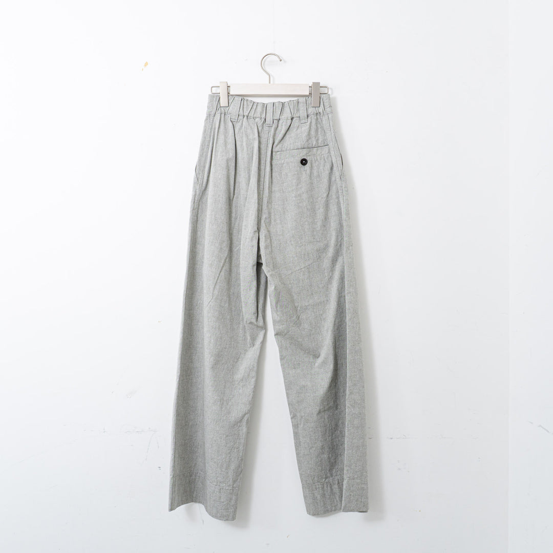 MHL. /WOMEN　OVERDYE MELANGE COTTON LINEN col.grey 5955140504-suomi