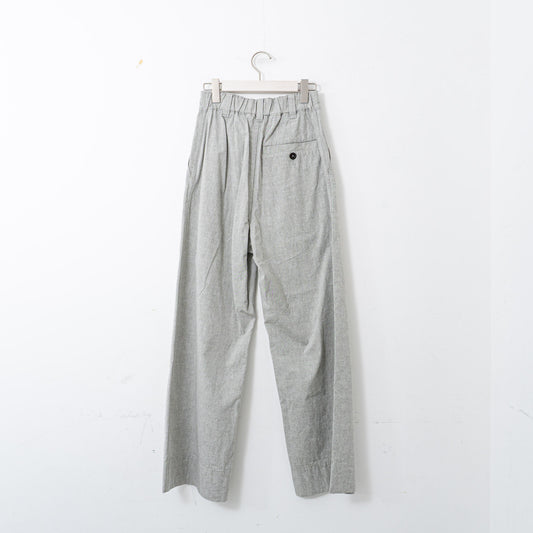MHL.｜WOMEN　OVERDYE MELANGE COTTON LINEN col.grey 5955140504-suomi