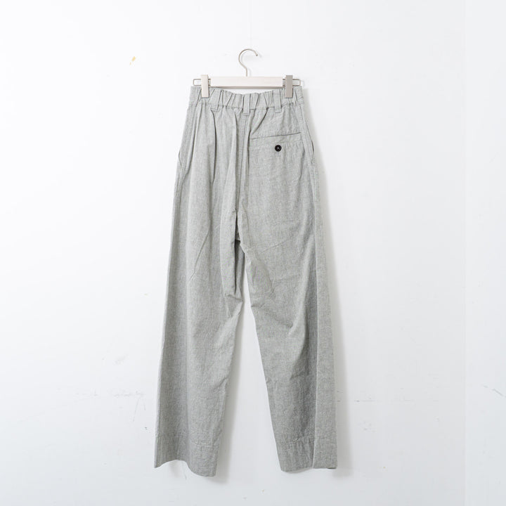 MHL. /WOMEN　OVERDYE MELANGE COTTON LINEN col.grey 5955140504-suomi